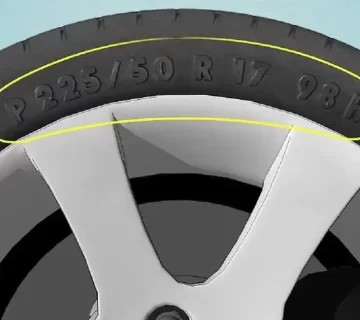 سایز لاستیک اتومبیل