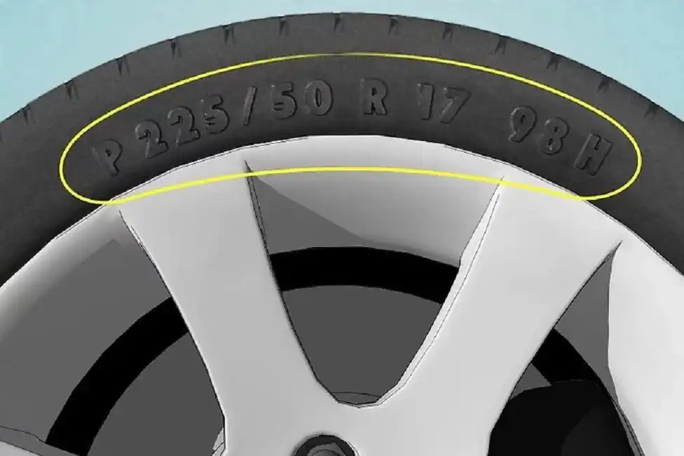 سایز لاستیک اتومبیل خود را چگونه تشخیص دهیم؟ 1 سایز لاستیک اتومبیل